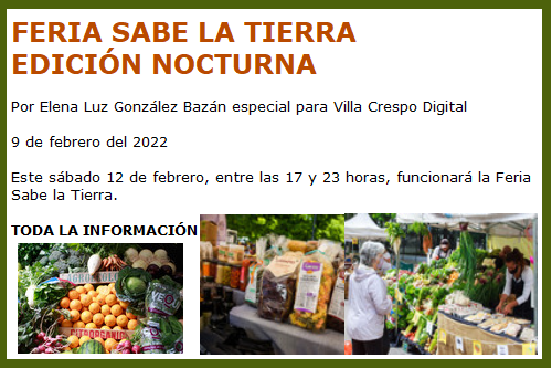 FERIA SABE LA TIERRA